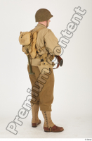  U.S.Army uniform World War II. ver.2 army poses with gun soldier standing whole body 0014.jpg